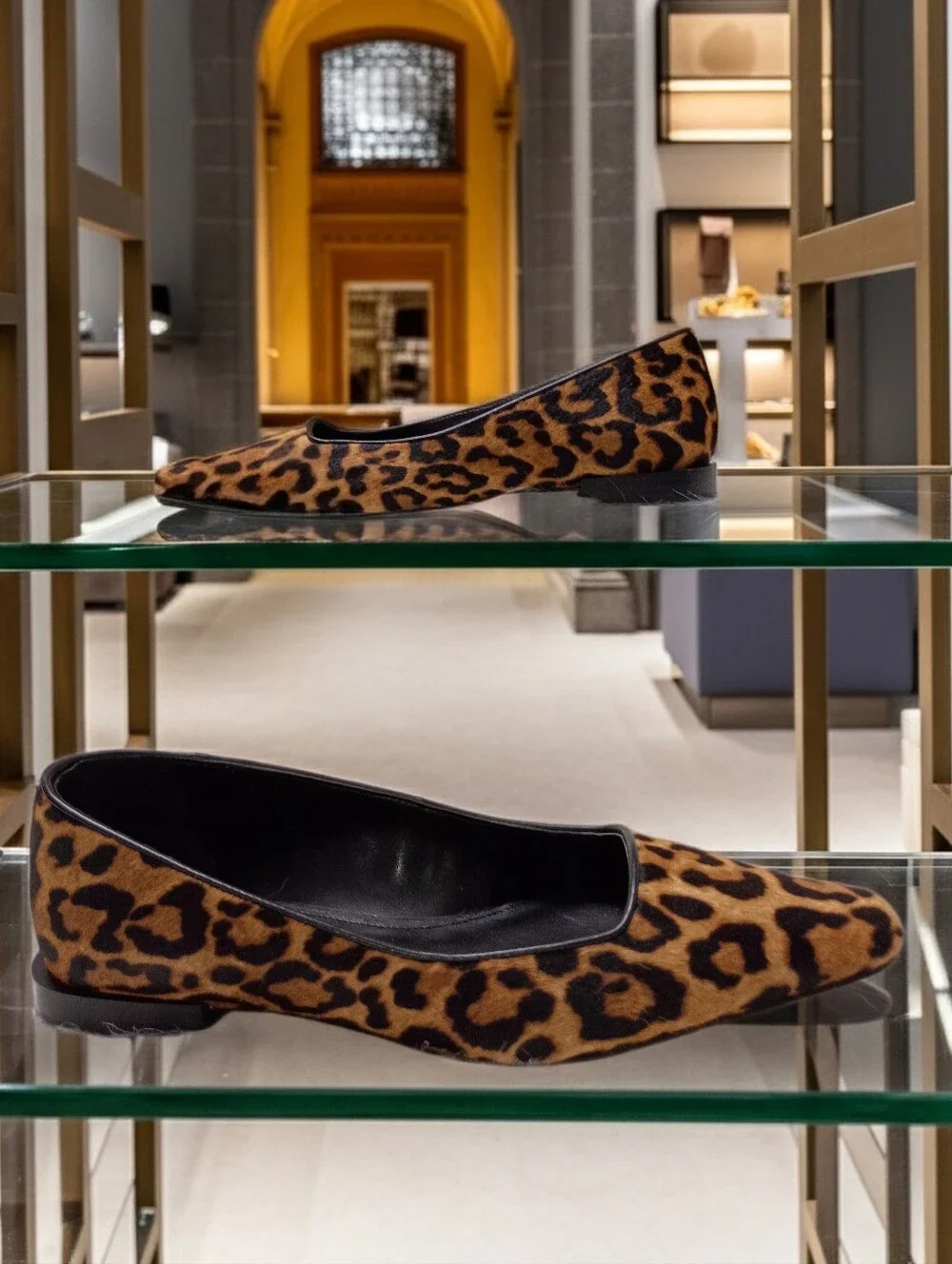Michael Kors Darrah Cheetah Print Cow Fur Ballet Flats Women’s 6M